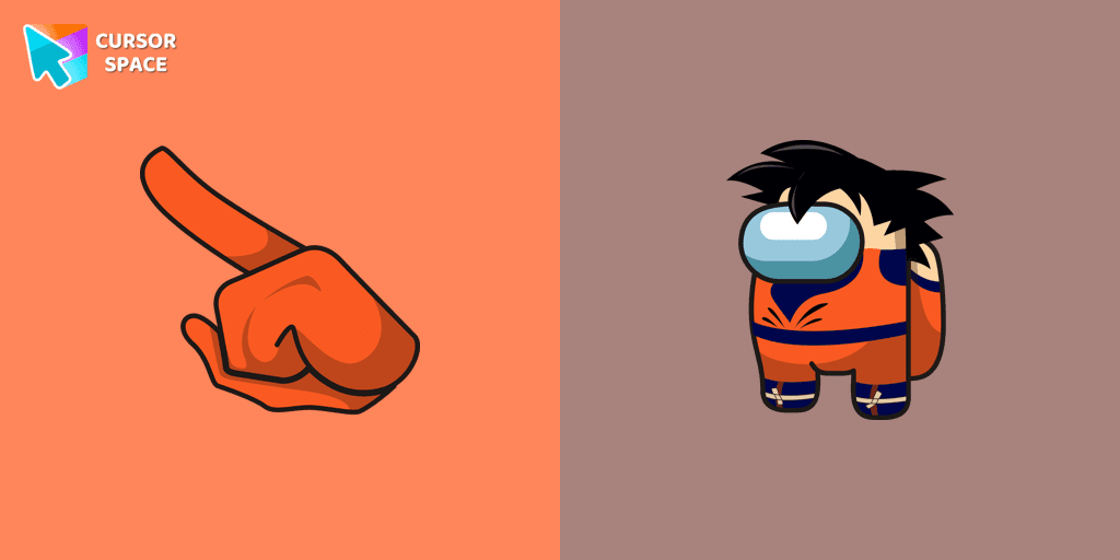 Among Us Son Goku Character cursor cursor pack